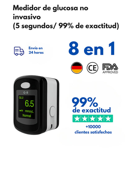 Monitor glucosa sin pinchazos GlucoSmart