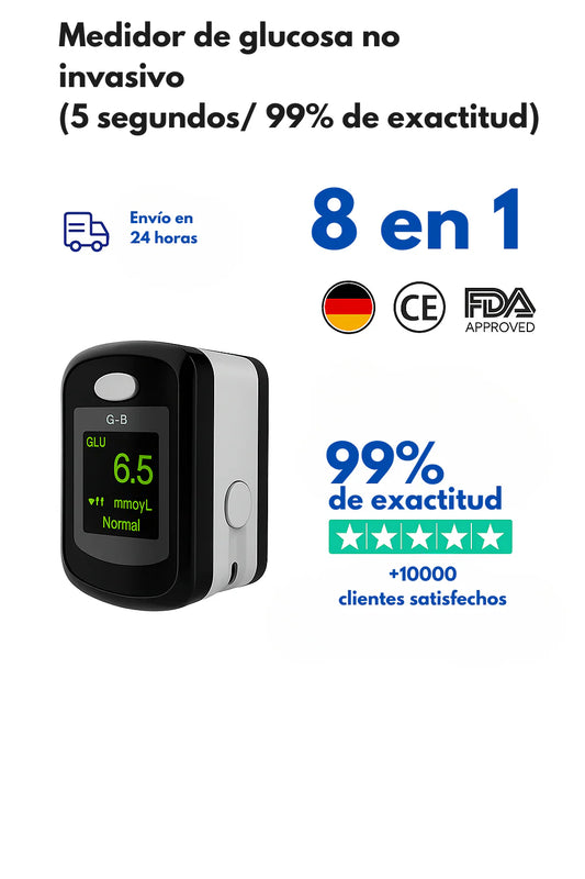 Monitor glucosa sin pinchazos GlucoSmart